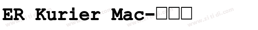 ER Kurier Mac字体转换